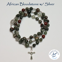 Load image into Gallery viewer, African Bloodstone Rosary Bracelet