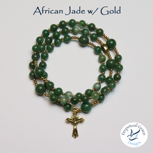 Load image into Gallery viewer, African Jade Rosary Bracelet