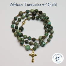 Load image into Gallery viewer, African Turquoise Rosary Bracelet