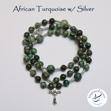Load image into Gallery viewer, African Turquoise Rosary Bracelet