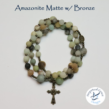 Load image into Gallery viewer, Amazonite Matte Rosary Bracelet