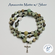 Load image into Gallery viewer, Amazonite Matte Rosary Bracelet