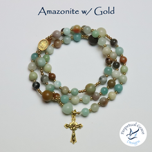 Load image into Gallery viewer, Amazonite Multi-Color Rosary Bracelet