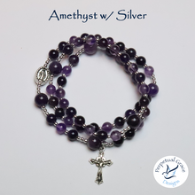 Load image into Gallery viewer, Amethyst Rosary Bracelet