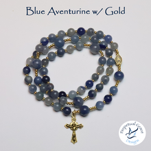 Load image into Gallery viewer, Blue Aventurine Rosary Bracelet