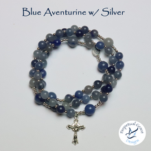 Load image into Gallery viewer, Blue Aventurine Rosary Bracelet