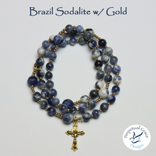 Load image into Gallery viewer, Brazil Sodalite Rosary Bracelet