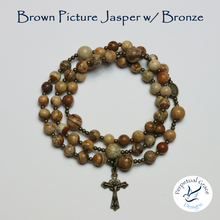 Load image into Gallery viewer, Brown Picture Jasper Rosary Bracelet