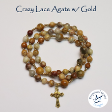 Load image into Gallery viewer, Crazy Lace Agate Rosary Bracelet