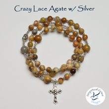 Load image into Gallery viewer, Crazy Lace Agate Rosary Bracelet