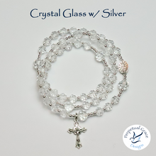 Load image into Gallery viewer, Crystal Glass Rosary Bracelet