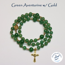 Load image into Gallery viewer, Green Aventurine Rosary Bracelet