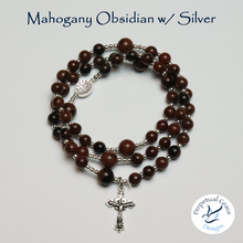 Load image into Gallery viewer, Mahogany Obsidian Rosary Bracelet
