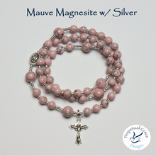 Load image into Gallery viewer, Mauve Magnesite Rosary Bracelet