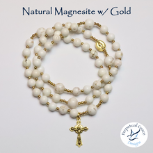 Load image into Gallery viewer, Natural Magnesite Rosary Bracelet