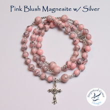 Load image into Gallery viewer, Pink Blush Magnesite Rosary Bracelet
