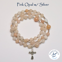 Load image into Gallery viewer, Pink Opal Rosary Bracelet