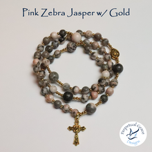 Load image into Gallery viewer, Pink Zebra Jasper Rosary Bracelet