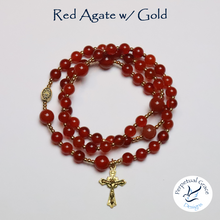 Load image into Gallery viewer, Red Agate Rosary Bracelet