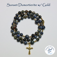 Load image into Gallery viewer, Sunset Dumortierite Rosary Bracelet