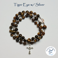 Load image into Gallery viewer, Tiger Eye Rosary Bracelet