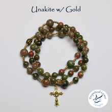 Load image into Gallery viewer, Unakite Rosary Bracelet