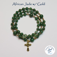 Load image into Gallery viewer, African Jade Rosary Bracelet
