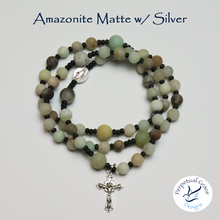 Load image into Gallery viewer, Amazonite Matte Rosary Bracelet
