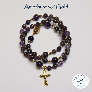Amethyst Rosary Bracelet