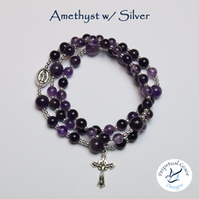 Load image into Gallery viewer, Amethyst Rosary Bracelet
