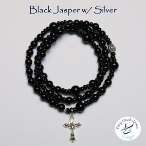 Black Jasper Rosary Bracelet