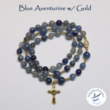 Load image into Gallery viewer, Blue Aventurine Rosary Bracelet
