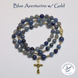 Blue Aventurine Rosary Bracelet