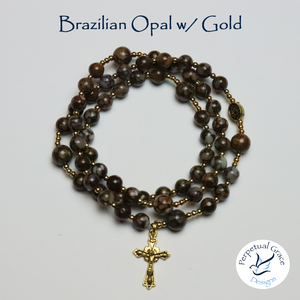 Brazilian Opal Rosary Bracelet
