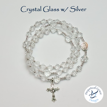 Load image into Gallery viewer, Crystal Glass Rosary Bracelet
