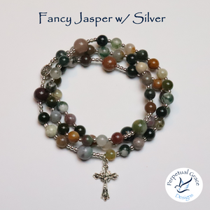 Fancy Jasper Rosary Bracelet