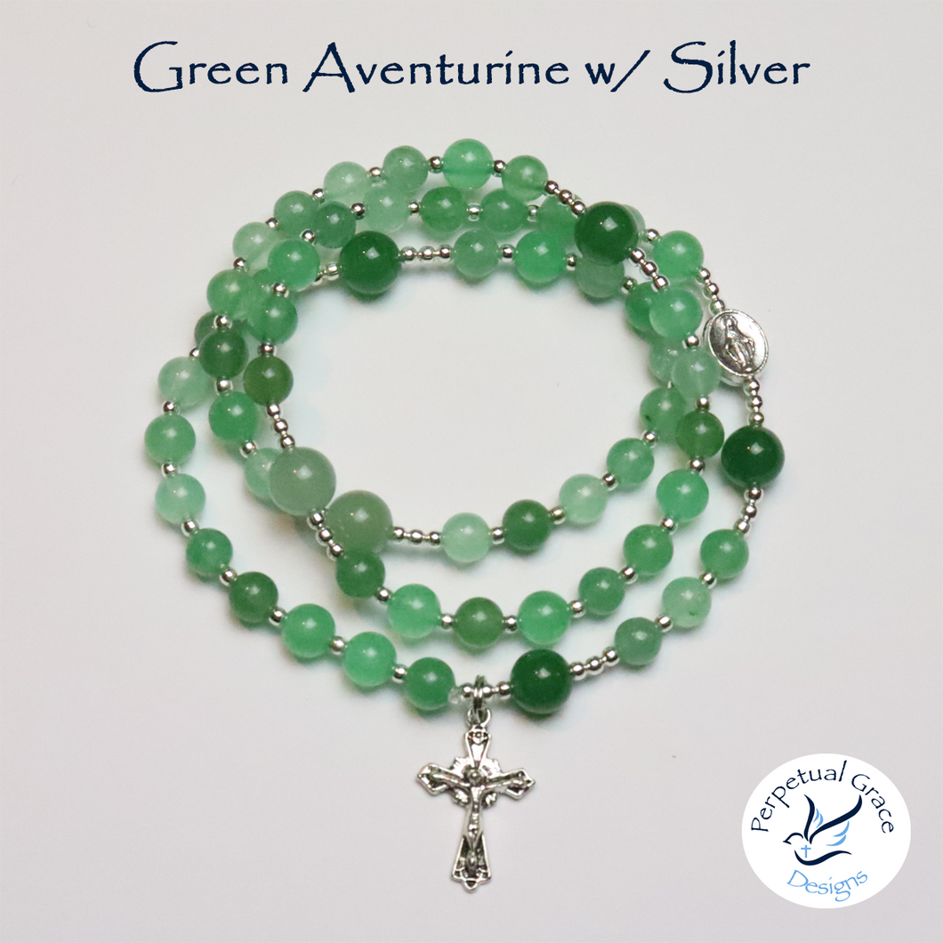 Green Aventurine Rosary Bracelet