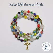Load image into Gallery viewer, Italian Millefioro Rosary Bracelet
