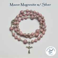 Load image into Gallery viewer, Mauve Magnesite Rosary Bracelet
