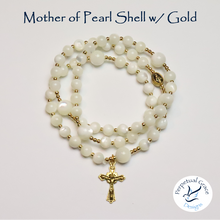 Load image into Gallery viewer, Mother of Pearl Shell Rosary Bracelet
