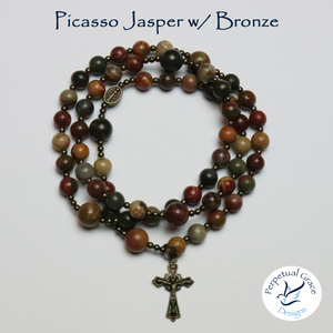 Picasso Jasper Rosary Bracelet