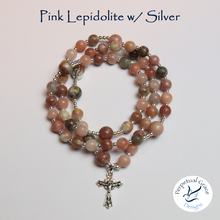 Load image into Gallery viewer, Pink Lepidolite Rosary Bracelet
