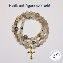 Load image into Gallery viewer, Rutilated Agate Rosary Bracelet
