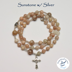 Sunstone Rosary Bracelet
