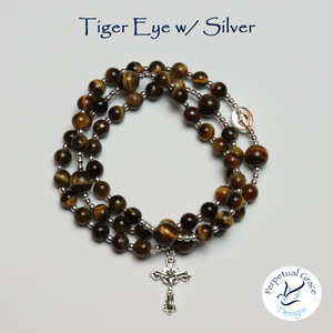 Tiger Eye Rosary Bracelet