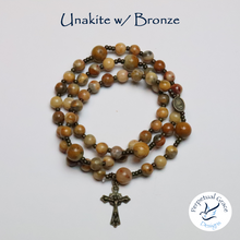 Load image into Gallery viewer, Unakite Rosary Bracelet
