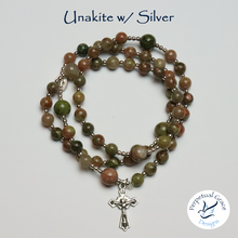 Load image into Gallery viewer, Unakite Rosary Bracelet
