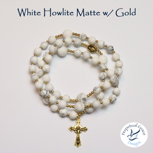 Load image into Gallery viewer, White Howlite Matte Rosary Bracelet
