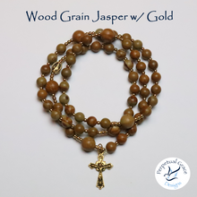 Load image into Gallery viewer, Wood Grain Jasper Rosary Bracelet
